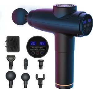 Massage Pistool perfect voor cadeau, premium kwaliteit, instelbare snelheden, massagekoppen voor nek, nek enz.