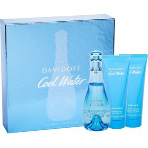 Davidoff - Cool Water Woman Great Gift Set Edt 100 Ml Body Lotion 75 Ml Cool Water And Cool Water Shower Gel 75 Ml