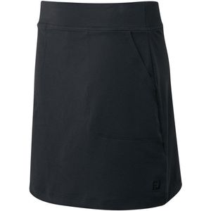 Footjoy Dames Interlock Solid Skort Lang Zwart