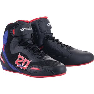 Alpinestars FQ20 Faster-3 Rideknit Shoes Black Bright Red Blue US 7 - Maat - Laars