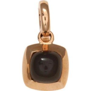 Roségouden - hanger - 14karaat – maansteen - clip bedel - uitverkoop Juwelier Verlinden St. Hubert - van €320,= voor €259,=
