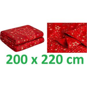 Kerst deken - Plaid - 200 cm x 220 cm - kerstdeken - Winter Plaid - Kerst - Kerstplaid - Winterafbeeldingen - Kerstmis 2024 - Microvezel deken - Super zacht - ideaal cadeau - Kerstdesign - nieuw jaar - grote maat - Sinterklaas - feestelijke sfeer
