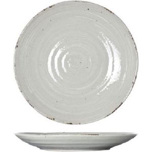 Avalon - Dinerbord - Grijs - D25cm - Porselein - (set van 6)