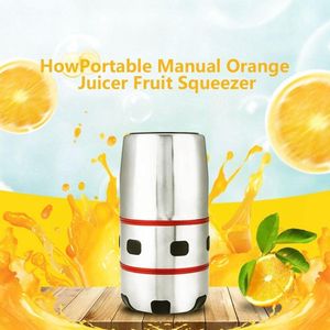 Handmatige oranje persmachine - citroen citrus sap persen - fruitmixer draagbaar roestvrij staal - gemakkelijk schoon te maken.