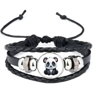 Akyol - pandabeer armband zwart - Panda - dieren liefhebbers - beren - dierentuin - dieren