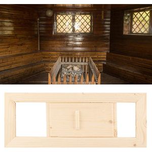 Houten Rechthoek Ventilatierooster - Ventilatie Stoombad Sauna Accessoire met Hoge Kwaliteit - Geschikt voor Sauna en Stoombad .