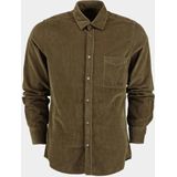 BOSS - Overhemd Corduroy Donkergroen - Heren - Maat M - Regular-fit