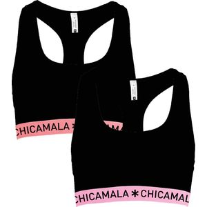 Chicamala Dames Racer Back 2 Pack - Maat S - Dames Bralette