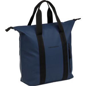 New Looxs ® Odense Kota - Enkele Fietstas voor Dames - Shopper met Rits - Pakaftas Enkel - Afneembare Boodschappentas - Stevig Tas met Haken - 24 Liter - Dark Blue