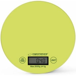 keukenweegschaal Esperanza EKS003G Groen 5 kg