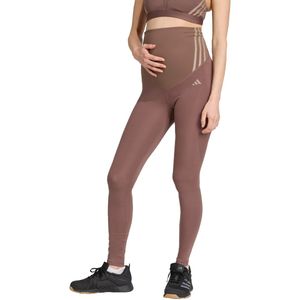 adidas Performance Optime Essentials Lange Legging (Positiekleding) - Dames - Bruin- 2XS