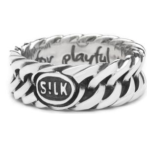 SILK Jewellery - Zilveren Ring - Linked - 145.19 - Maat 19,0