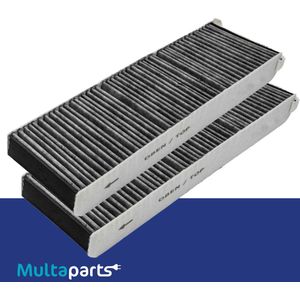 Koolstoffilter geschikt voor Bora downdraft afzuigsystemen | SET VAN 2 STUKS | Actieve koolstof tegen geurtjes | Geschikt voor Bora PUAKF, PURE, X Pure, S Pure 2, PURU | 43 x 13 x 5 cm | Multaparts® huismerk
