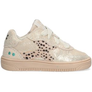 BunniesJR 225255-994 Meisjes Lage Sneakers - Beige - Suède - Veters