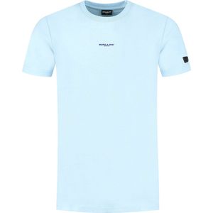 Ballin Amsterdam - Heren Regular fit T-shirts Crewneck SS - Lt Blue - Maat XL