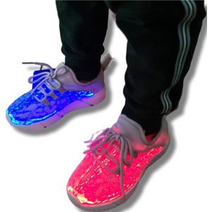 Pepperts Kinder sneaker wit met led - maat 33