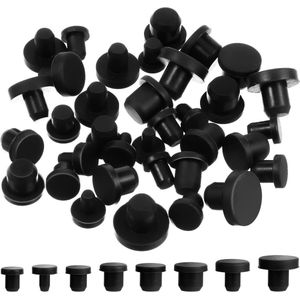 80 stuks siliconen rubberen gatstekers - 8 maten plastic gatpluggen set