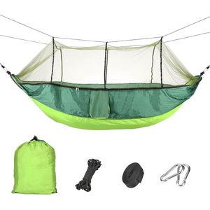 Ultralichte camping hangmat voor comfortabele nachten in de natuur.