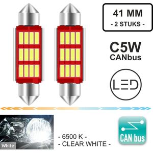 C5W 41mm LED koplampen - 6500K - 2 stuks