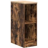 vidaXL - Garagekast - 30x51x85 - cm - massief - grenenhout - gerookt - eiken