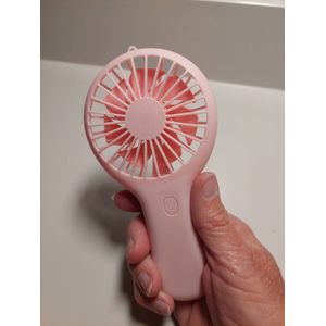 Ventilator Pocket ( Draagbaar ) met telefoonhouder  Roze