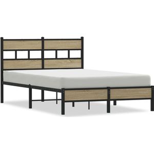 vidaXL - Bedframe - zonder - matras - hout - sonoma - eikenkleurig - 120x190 - cm