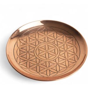 Deva Loves - Koperen Oplaad Schaaltje | Flower of life