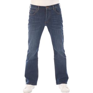 Lee Heren Jeans Broeken Denver bootcut Fit Blauw 32W / 34L Volwassenen Denim Jeansbroek