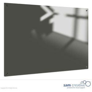 Whiteboard Glas Solid Office Grey 90x120 cm | sam creative whiteboard | Grey magnetic whiteboard | Glassboard Magnetic