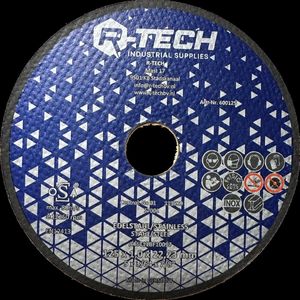 R-TECH BV Doorslijpschijf 125 x 1.0 staal / rvs (50 stuks)