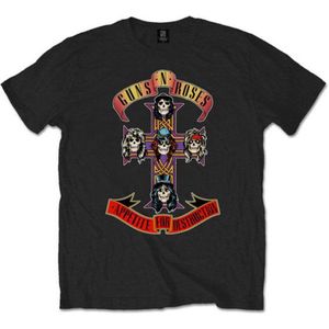 Guns N' Roses - Appetite For Destruction Heren T-shirt - S - Zwart