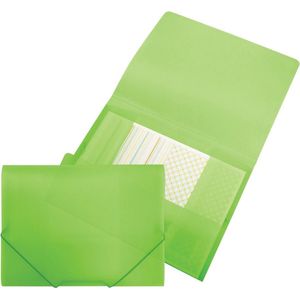 Beautone elastomap met kleppen formaat A4 groen (1 stuk)