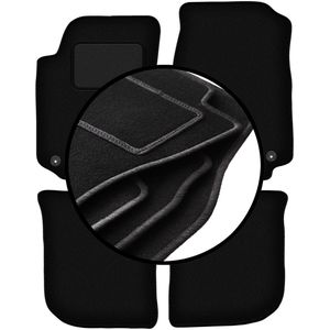 Complete set veloursmatten voor: Audi A6 C4 sedan, stationwagen, avant (1994-1997)
