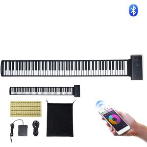 Rolpiano, 88 Toetsen - 128 Ritmes En Klanken - Draagbaar Digitaal Piano Met Oplaadbare Accu - Inclusief Speaker