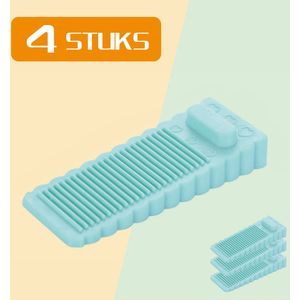 Colorful Sun® Deurstopper - 4 Stuks - Hoogte Verstelbaar - Met antislip - Rubberen Deurwig - Deurvastzetter - Deurklem - voor binnen en buitendeuren - Tapijt, Floor en Door - Deurstop - Lichtgroen