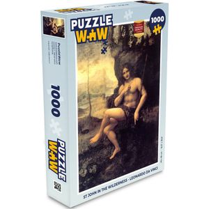 Puzzel St John in the wilderness - Leonardo da Vinci - Legpuzzel - Puzzel 1000 stukjes volwassenen