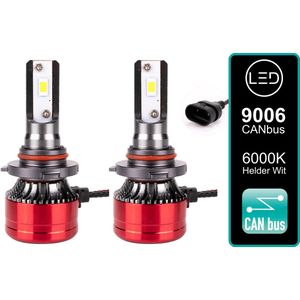 (set 2 stuks) 9006 HB4 LED lampen 28000 Lumen met CANbus EMC CHip CSP 6000k Ultra-bright - Wit 130 Watt Motor / Auto - Motor - Dimlicht - Grootlicht - Koplampen - Autolamp - Lamp - Autolampen - CANbus adapter