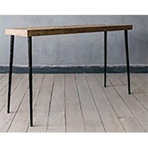 OHNO Furniture Erik Consoletafel - Side Table, Tafel, Mangohout, Zwart, Industrieel