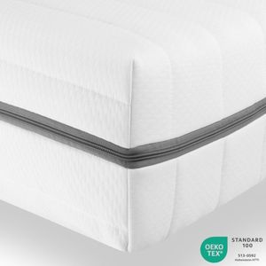 matras 160x200 - H2 H3 - 18cm hoog - afneembare tijk - 7 zones - koudschuim matras - stevig