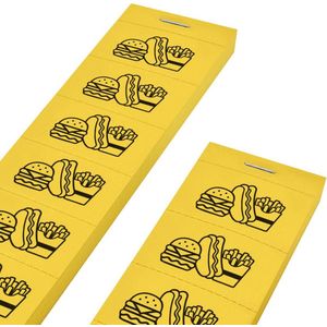 CombiCraft Consumptiebonnen met maaltijd iconen 10 per strip rood - per 1000 bonnen