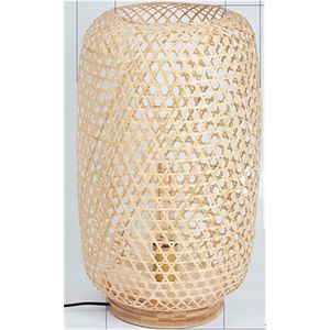 Tafellamp Bozzole - Handgemaakt - Bamboe - Rotan - Inclusief lichtbron - Chique - Natuurlijke uitstraling