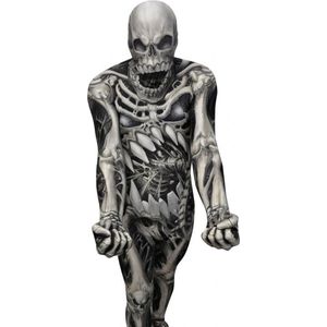 Morphsuits™ Monster: Skull And Bones - SecondSkin - Verkleedkleding - 185/206 cm