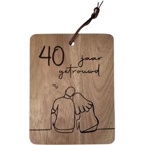 40 jaar getrouwd - 40 jaar getrouwd cadeau - 40 jaar getrouwd versiering - 40 jaar getrouwd kaart - Hulde aan het bruidspaar 40 jaar - Robijn huwelijk - 40 jaar huwelijk - 40 jaar huwelijk cadeau - Trouwdag - Trouwdag cadeau - Trouwdag jubileum
