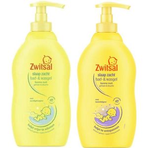 Zwitsal Bad- en Wasgel Lavendel & Zwitsal Slaap Zacht Eucalyptus Bad- en Wasgel