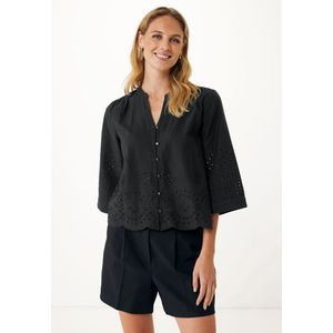 Mexx Blouse Modern Embroidery Black Dames - Maat 46