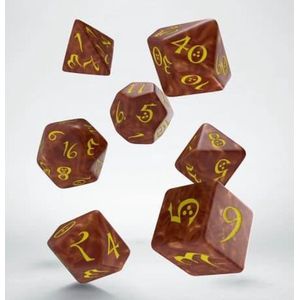 Classic RPG Dice Set caramel & yellow (7)