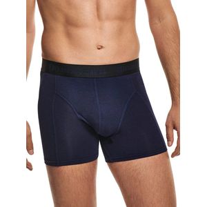 Comfortabel & Zijdezacht Bamboo Basics Rico - Bamboe Boxershorts Heren (Multipack 3 stuks) - Onderbroek - Ondergoed - Navy - S