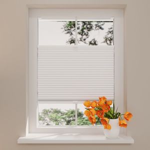Plissegordijn Thermo - Verduisterend - 25 mm - White - 70 x 130
