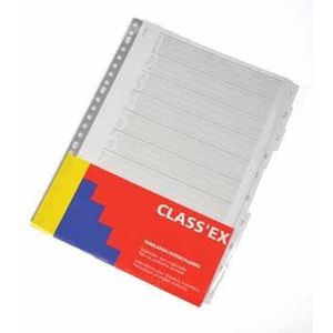 Class'ex tabbladen set 1-10 23-gaatsperforatie karton