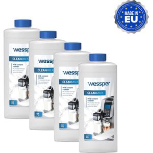 Melksysteem Reiniger 1000ml voor Jura Melitta WMF Philips Delonghi Nespresso Saeco - 62536 - 4 stuks